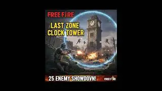 FREEFIRE Clock tower fight on 1v4 with mp5