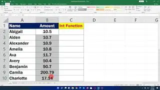 Remove Decimals Using INT Function in Excel | Step-by-Step Tutorial
