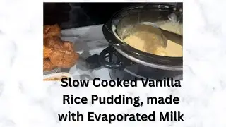 Slow Cooker Creamy Vanilla Rice Pudding, made with Evaporated Milk!!! Mums recipe WOW!!!