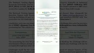 CSIR UGC NET 2024|Provisional Answer key✅|#csirnet