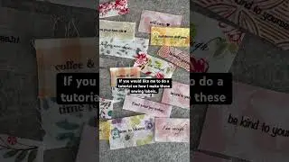 Are you interested to see how I make these sewing labels from fabric scraps?