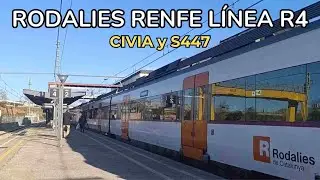 RODALIES RENFE Trenes Civia y S447 línea R4. Estación Sabadell Sud