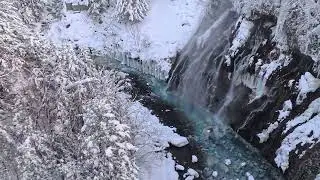 Witnessing the Famous Cobalt Blue Waterfall! ❄️💎 | Shirahige Falls