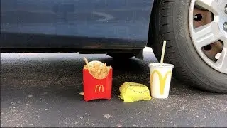 EXPERIMENT CAR VS MCDONALDS DRIVE THRU FOOD