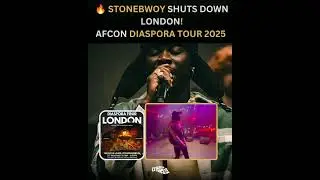 Stonebwoy Makes HISTORY in London! 🇬🇭🔥 First-Ever AFCON Diaspora Tour Shuts Down the City!