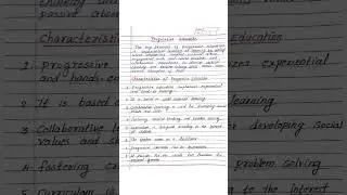 Progressive Education #ctet2025#cdp #ctetpreparation #psychology #ctetnotes#cdpctet #pedagogy