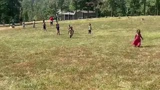 Water balloon fight on the Land of Bethel 