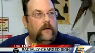 Racially Charged Sign Aimed At President