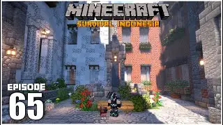 Aku Membuat Taman Istana dan Kolam Pemandian Kerajaan - Minecraft Survival Indonesia (Ep.65)