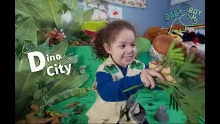 Exploring Dino City with Baby Boy ( Adventure Time )