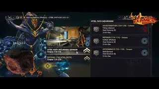 Warframe Steel Path Incursion Gulliver (Phobos) Mission Defense level 110-115