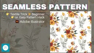 How To Create Seamless Repeat Pattern | Beginner tutorial #textiledesign #illustrator