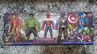 Hunting Found Ultraman: Unboxing mainan Avengers: Kapten Amerika, Thanos, Spiderman, Hulk, Ironman