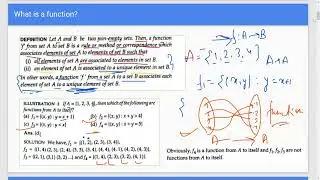 Function and types of function - Part 1