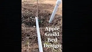 Garden Story # 4~ Apple Tree Guild Bed Design. Measuring & Preparing.