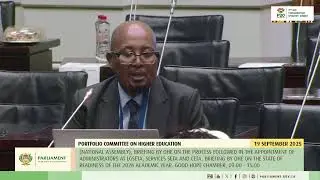 Portfolio Committee on Higher Education, 19 September 2025