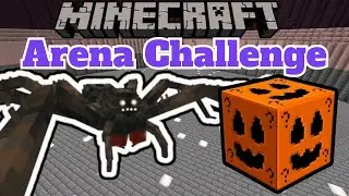 Minecraft: SPIDER MATRIARCH ARENA CHALLENGE &ndash; Lucky Block Mod &ndash; Modded Mini-Game
