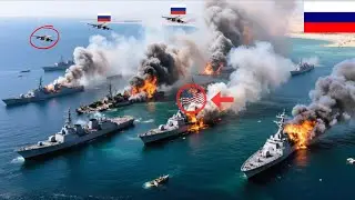 Шокирует мир: безумный поступок российского пилота Су-57 взорвал семь военных кораблей США