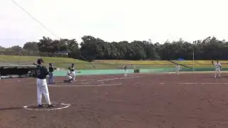 ej41：５回裏8番水口選手ファーストゴロも併殺くずれ暴投で2塁へ