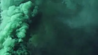 4K Smoke Effect Background   Abstract Green Smoke Background  (Copyright Free)