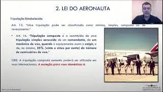 AULA 2 - A TRIPULAÇÃO - NOVA LEI DO AERONAUTA - PILOTO PRIVADO DE AVIÃO