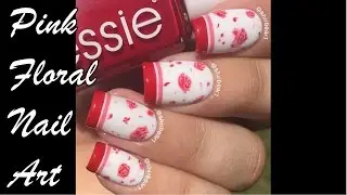 Pink Floral Nail Art Tutorial