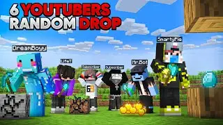 I Put 6 Youtubers in a Random Drop World in Minecraft
