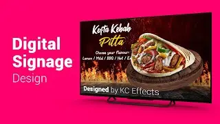 Digital Signage Design | Digital Menu Board | KC Effects #signage #animation #animationvideo #menu