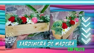 JARDINERA/MACETA DE MADERA HECHA CON PALETS/ MADERA RECICLADA