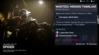 Destiny 2 Forsaken - Wanted: Hiraks' Familiar - Spider Bounty