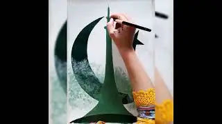 independence day special #acrylic #painting#pakistan  #youtube #youtubeshorts #ytshorts #