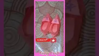 Diy Mini Paper Shoes 👞👞 for Doll. #shorts #shortvideo #craft #viral.