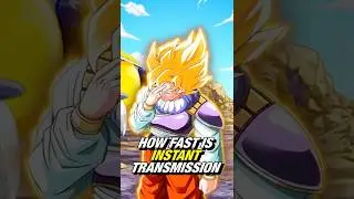 This is how fast Goku is with Instant Transmission in Dragon Ball Z  #dragonball #goku #dbz