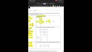 Write the equation of a line that passes through two given points