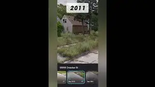 Evolution of Eminem's childhood home 1999-2025 #eminem #mockingbird #detroit#abandoned#michigan#omg
