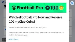 How to get 100 coins in pes 2020||100 coins how to get it