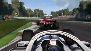 F1 2018 Onboard Alfa Romeo Passes Ferrari and Mercedes Italian Grand Prix