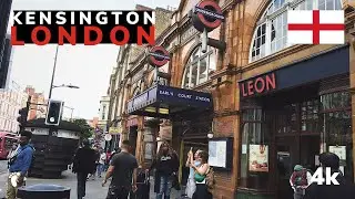 Walking from the Point A Kensington Hotel to Earl's Court tube station. London - England / 2024