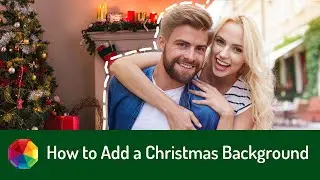 How to Add a Christmas Background to a Picture  | NO Photoshop
