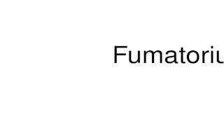 How to pronounce Fumatorium