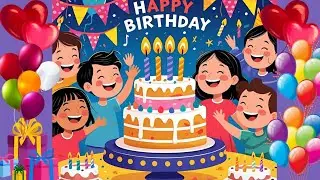 🎉 Happy Birthday Song for Kids | Fun Rhyme by Toon Tamasha 🎂