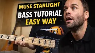 Muse - Starlight Bass tutorial easy way step by step | Muse starlight #muse #starlight #bass 