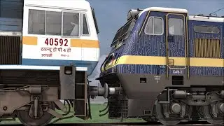 Loco Failed of Jhelum Express Rescue by Blue Wap4 in train simulator 2024