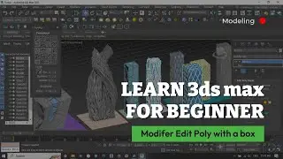 Building's skins in 3ds max with Edit poly modifier عمل تشكيلات بالمبانى