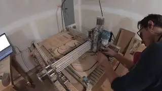 Milling a Strat body with my WorkBee CNC