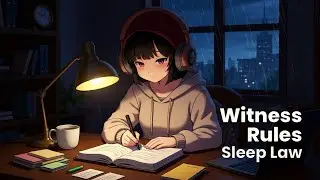 Evidence Sleep Lesson: Witness Rules (FRE 601&ndash;615) &mdash; Learn Law 🎧