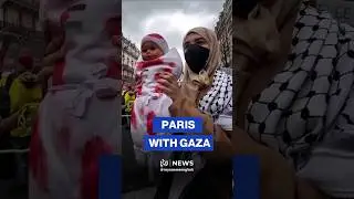 🇫🇷 🇵🇸 Massive pro-Palestine protest for Gaza in Paris