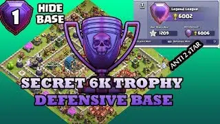 TH 12 MOST SECRET 6K  DEFENSIVE BASE WITH REPLY / ANTI 0 STAR/ ANTI 1 STAR / ANTI 2STAR CLASHOFCLANS