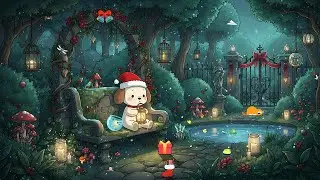 🎄Magical Christmas Relaxing Garden Night 📚 Soothing Winter Lofi Mix ❄️Dreamy Lofi Holiday to Unwind