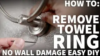 Towel Ring Removal With No Damage to Wall - Towel Ring Repair or Replacement in Drywall Installation